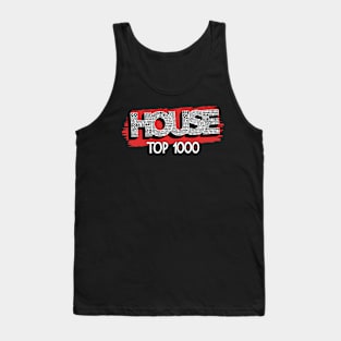 House Top 1000 dubbel bedrukt zwart Tank Top